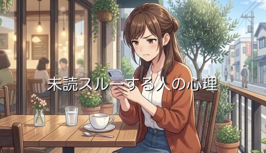 未読スルーする人の心理！未読無視は察しろ？友達や男性と女性で徹底解説