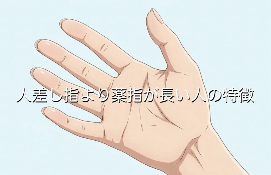 人差し指より薬指が長い人の特徴！どんな意味があるのか男性と女性で徹底解説