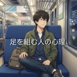 足を組む人の心理!右足が上と左足が上で違う?電車の場合や男性と女性で徹底解説