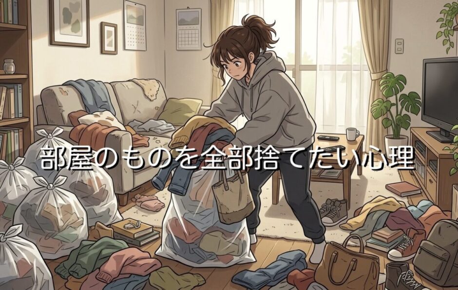 部屋のものを全部捨てたい人の心理！ものを捨てたくなる衝動を男性と女性で徹底解説