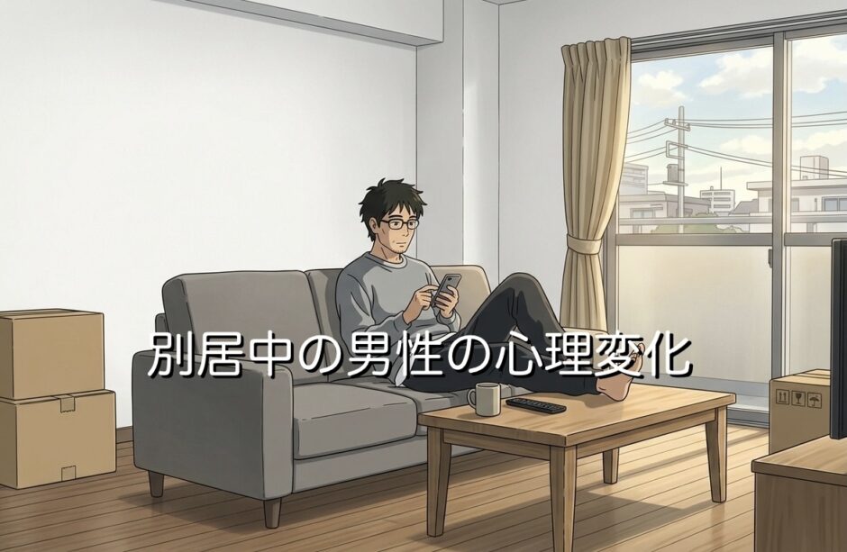 別居中の男性の心理変化3選！連絡はしない方がいい？楽しそうな場合も徹底解説