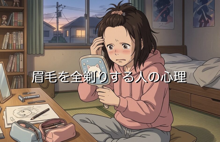 眉毛を全剃りする人の心理！後悔してやばい？男性と女性で徹底解説