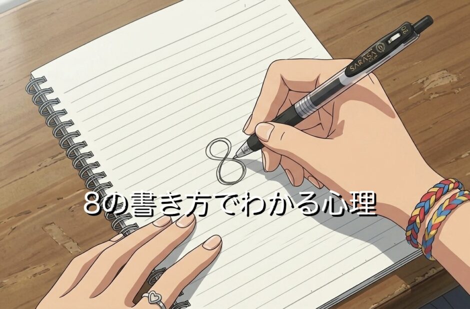 8の書き方でわかる心理！真ん中から書く人の性格は？男性と女性で徹底解説