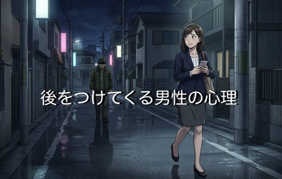 後をつけてくる男性の心理！職場や外で知らないおじさんがついてくる理由を徹底解説