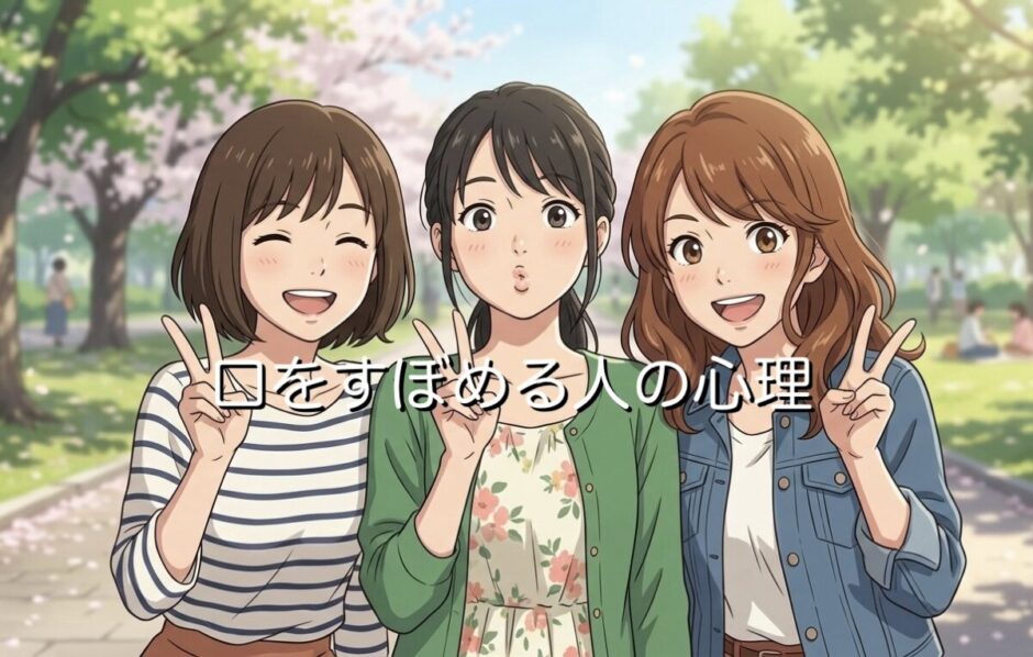 口をすぼめる人の心理！アヒル口は無意識の癖？写真で唇を突き出す男性と女性を徹底解説