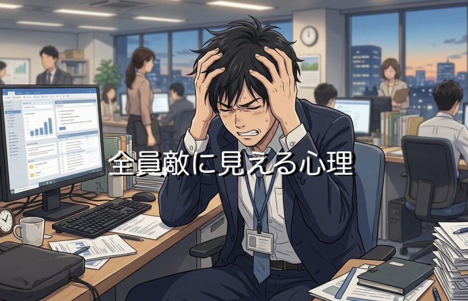 全員敵に見える心理！職場でみんなが敵に見える理由を男性と女性で徹底解説