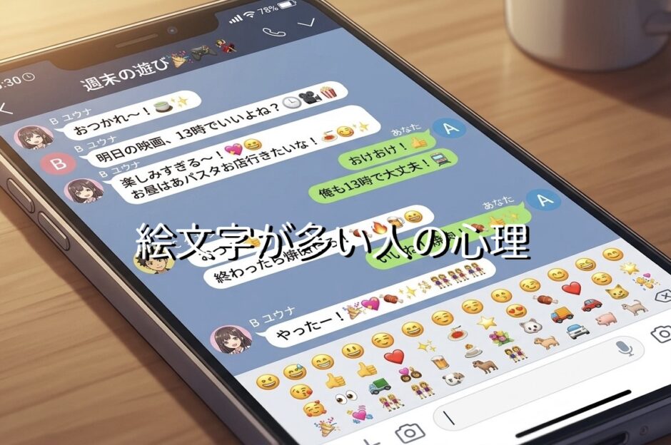 絵文字が多い人の心理！連続でたくさん使う人はうざい？男性と女性で徹底解説