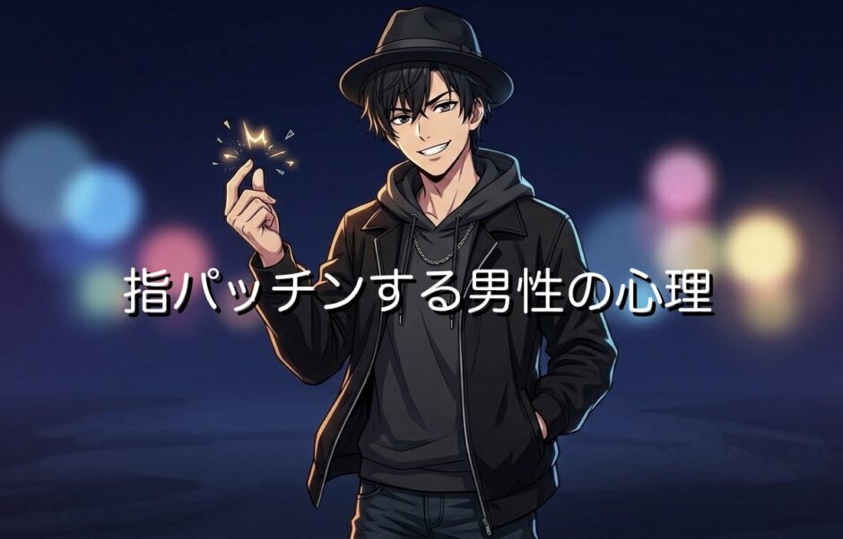 指パッチンする男性の心理4選！癖なのかイライラしているのか徹底解説