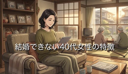 結婚できない40代女性の特徴！美人でも実家暮らしはきつい？結婚はもう無理なのか徹底解説
