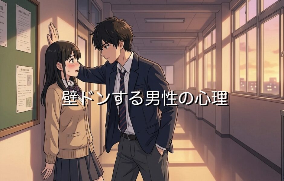 壁ドンする男性心理！恋愛だと脈あり？付き合ってない異性と彼氏の場合を徹底解説
