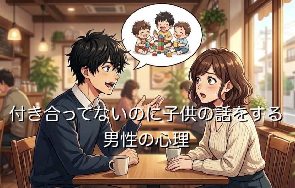 付き合ってないのに子供の話をする男性心理！付き合う前の子供欲しい発言を解説