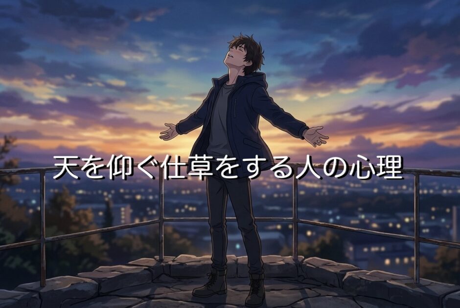 天を仰ぐ仕草をする人の心理！嬉しい時にする意味は？男性と女性で徹底解説