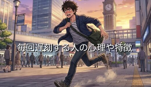 毎回遅刻する人の心理や特徴！遅刻する人の気持ちとは？男性と女性の性格を徹底解説
