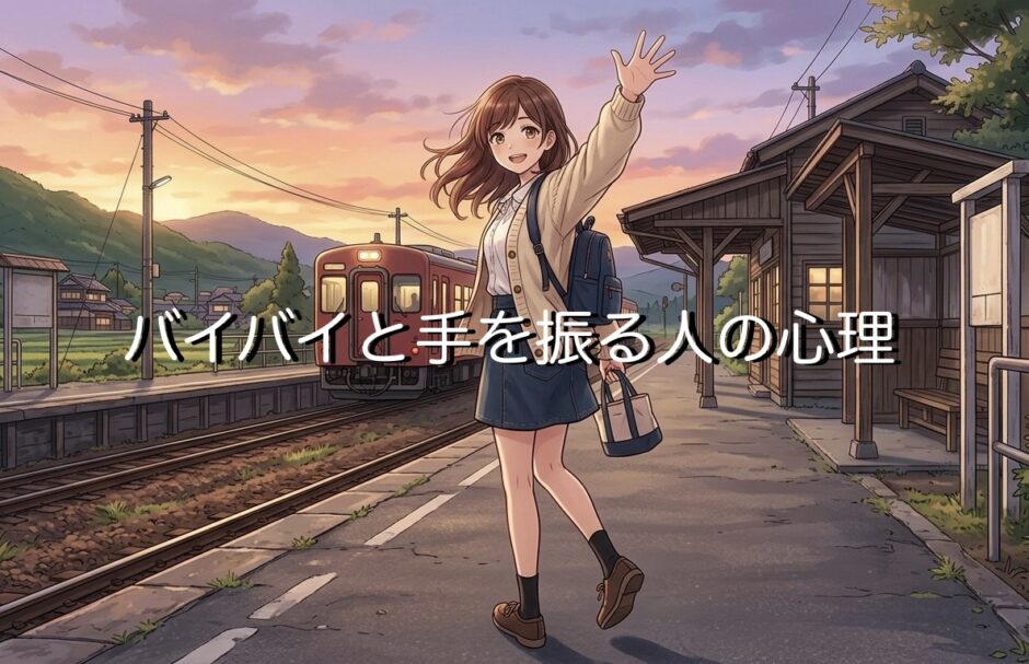 バイバイと手を振る人の心理！低い位置で手を振る意味は？男性と女性で徹底解説