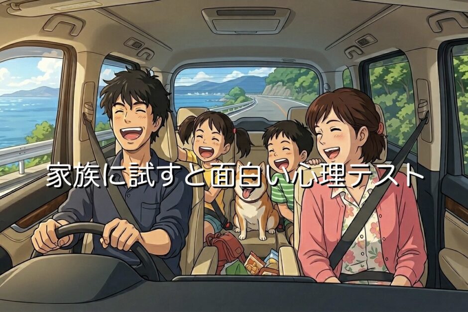 家族に試すと面白い心理テスト9選！ドライブの暇つぶしに盛り上がるテストを紹介