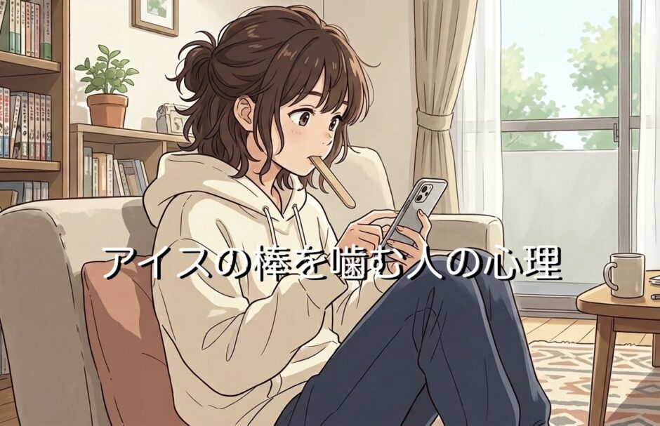 アイスの棒を噛む人の心理！気持ち悪いと思われる？男性と女性の性格を徹底解説