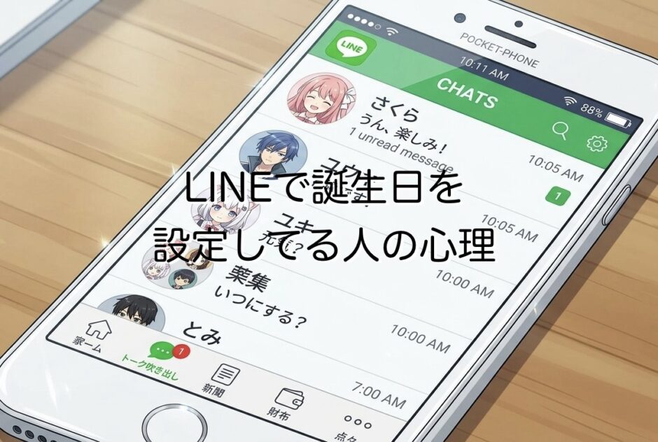 LINEで誕生日設定してる人の心理！うざいし痛い？男性と女性で徹底解説