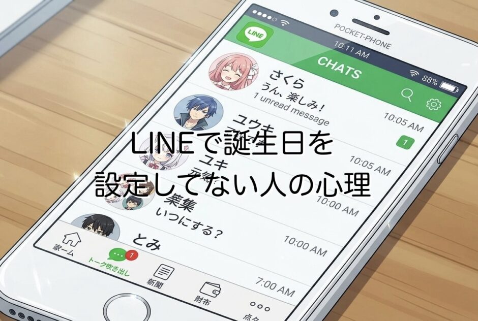 LINEで誕生日を設定してない人の心理！恥ずかしい？男性と女性で徹底解説