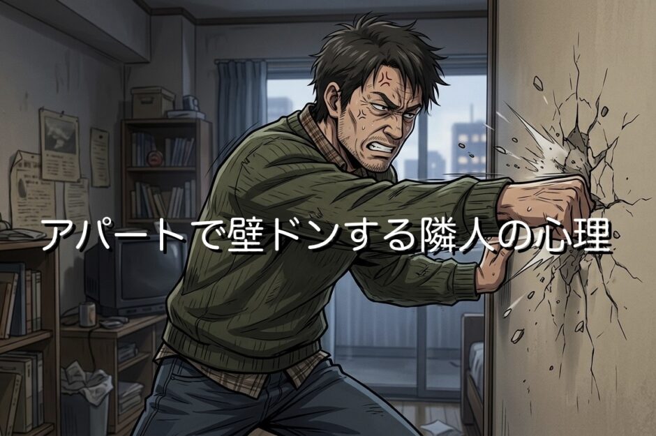 アパートで壁ドンする隣人の心理！頭おかしいから無視がいい？対処法も徹底解説