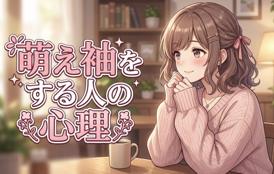 萌え袖をする人の心理！男性は気持ち悪い？女性はあざとい？袖で手を隠す心理を解説