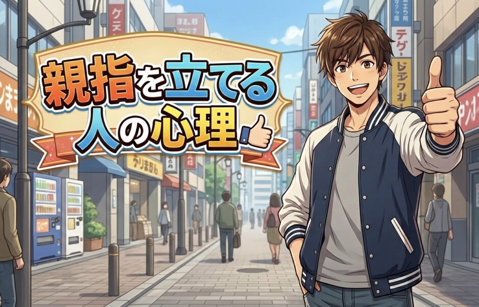 親指を立てる人の心理！グッドポーズが癖で写真でもやる男性と女性を徹底解説