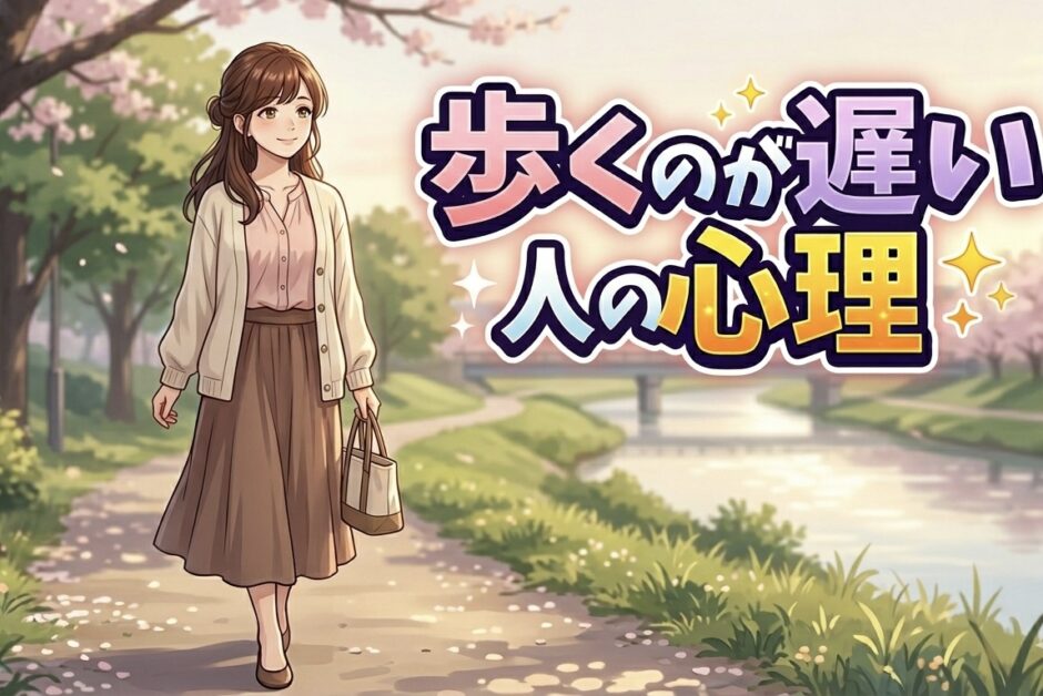 歩くのが遅い人の心理や特徴！若い人でも遅いのはなぜ？男性と女性の性格を徹底解説