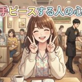 顔の近くで両手ピースする人の心理!裏ピースや写真でピースしない心理も男性と女性で解説