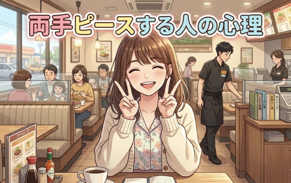 顔の近くで両手ピースする人の心理！裏ピースや写真でピースしない心理も男性と女性で解説