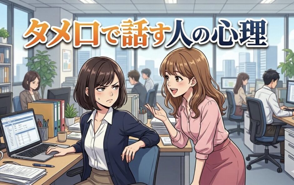 タメ口で話す人の心理！親しくないのに職場でもタメ口を使う男性と女性を徹底解説