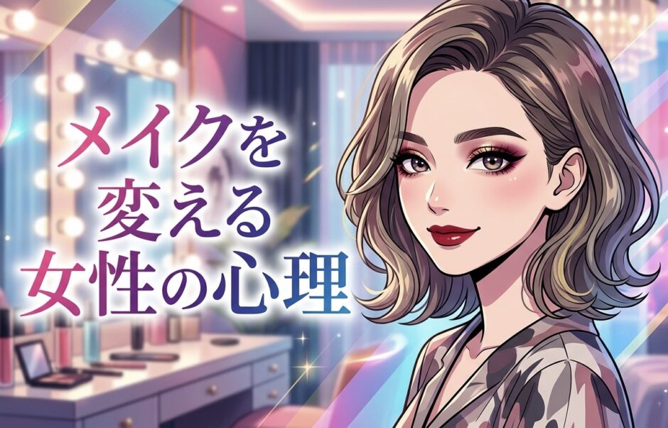 メイクを変える女性の心理！いつもより化粧が濃い理由は？心境の変化を徹底解説