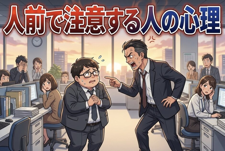 人前で注意する人の心理！職場などでみんなの前で怒鳴る理由を男性と女性で徹底解説