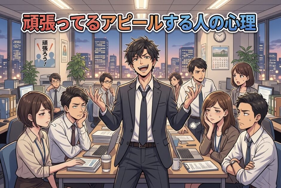 頑張ってるアピールをする人としない人の心理！男性と女性の性格を徹底解説