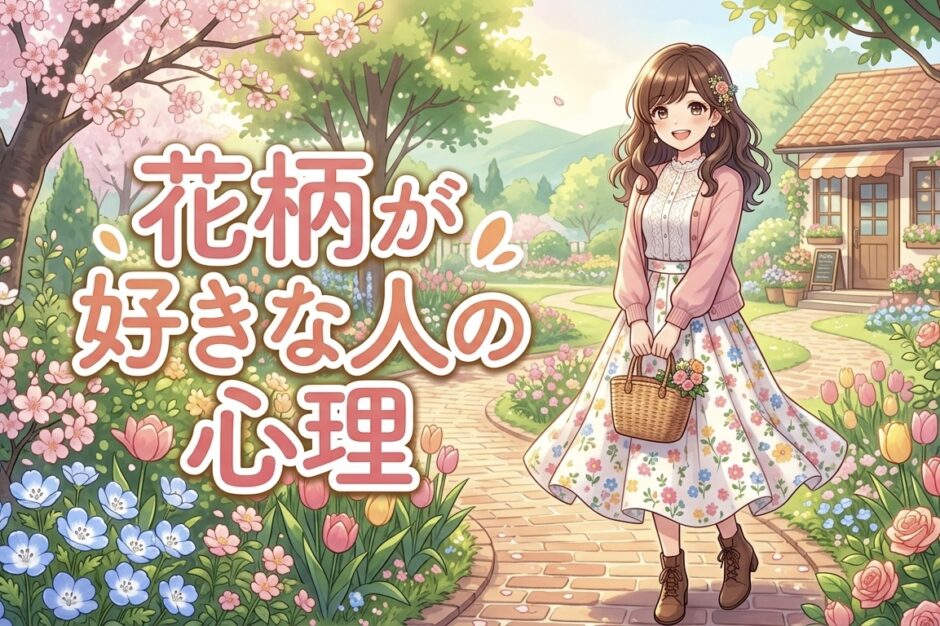 花柄が好きな人の心理！男性と女性の性格を徹底解説