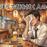 おしぼりで顔を拭く人の心理!なぜかおっさんに多い?男性と女性で徹底解説