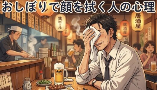 おしぼりで顔を拭く人の心理！なぜかおっさんに多い？男性と女性で徹底解説