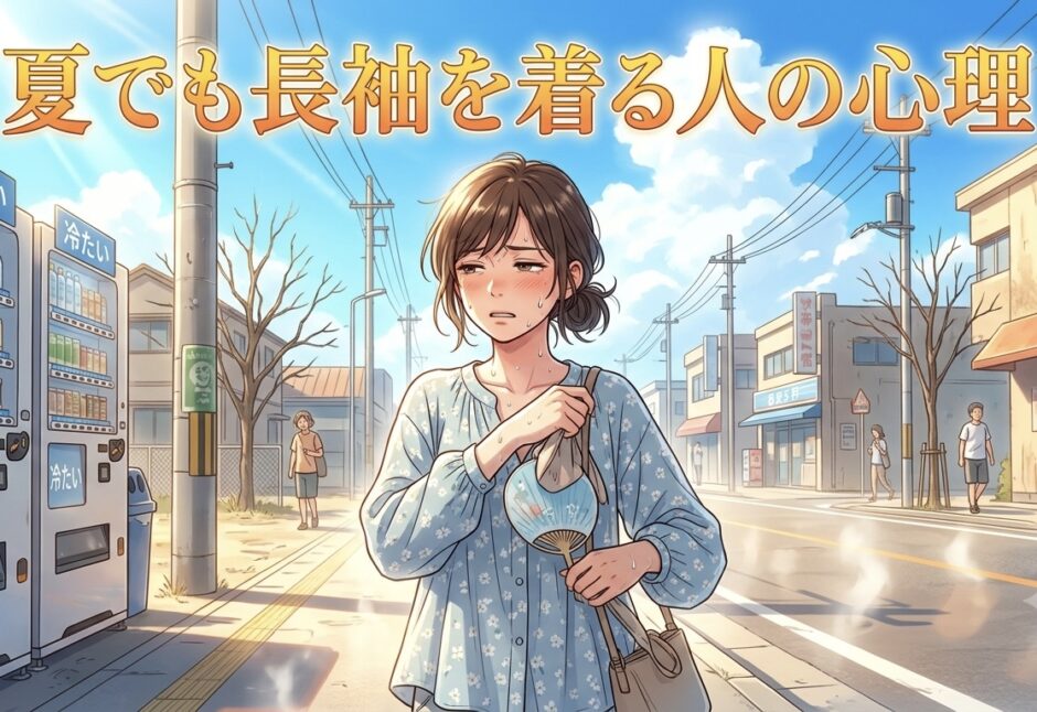 夏でも長袖を着る人の心理！夏の長袖好きはおかしい？男性と女性の性格を徹底解説
