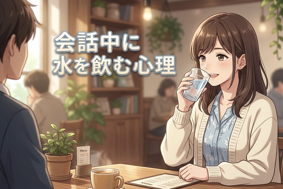 会話中に水を飲む人の心理！頻繁に飲むペースが早いのはなぜ？男性と女性で徹底解説