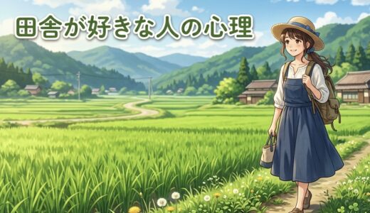 田舎が好きな人の心理や特徴！なぜ田舎暮らししたいのか男性と女性の性格を徹底解説