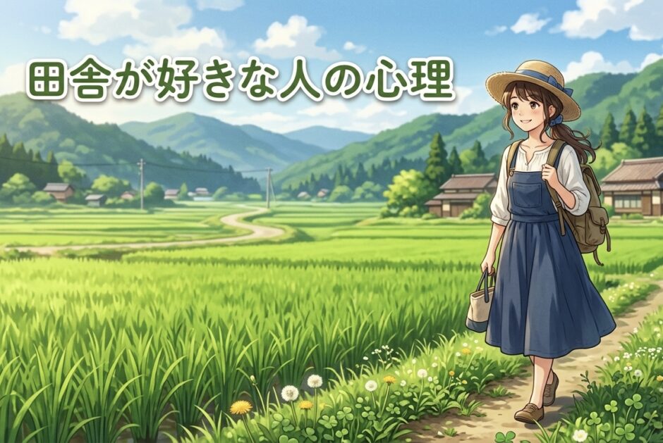 田舎が好きな人の心理や特徴！なぜ田舎暮らししたいのか男性と女性の性格を徹底解説