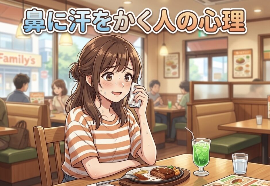 鼻に汗をかく人の心理や特徴！美人といわれるのは本当？男性と女性で徹底解説