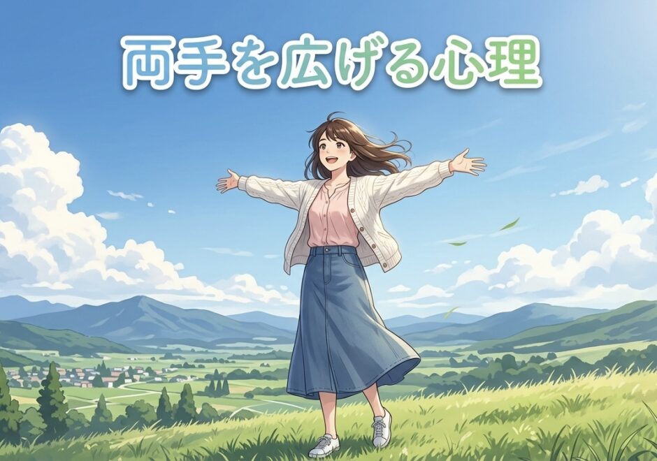 両手を広げる人の心理！ポーズの意味は？男性と女性の性格を徹底解説