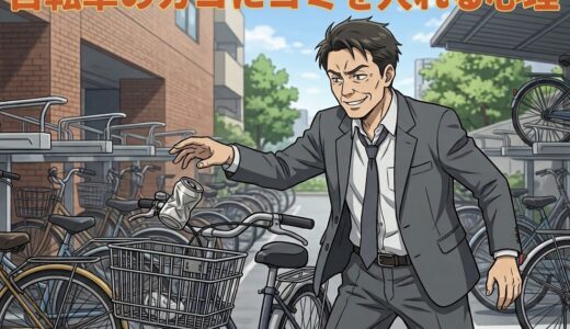 自転車のカゴにゴミを入れる人の心理！なぜ嫌がらせをする？男性と女性の性格を解説