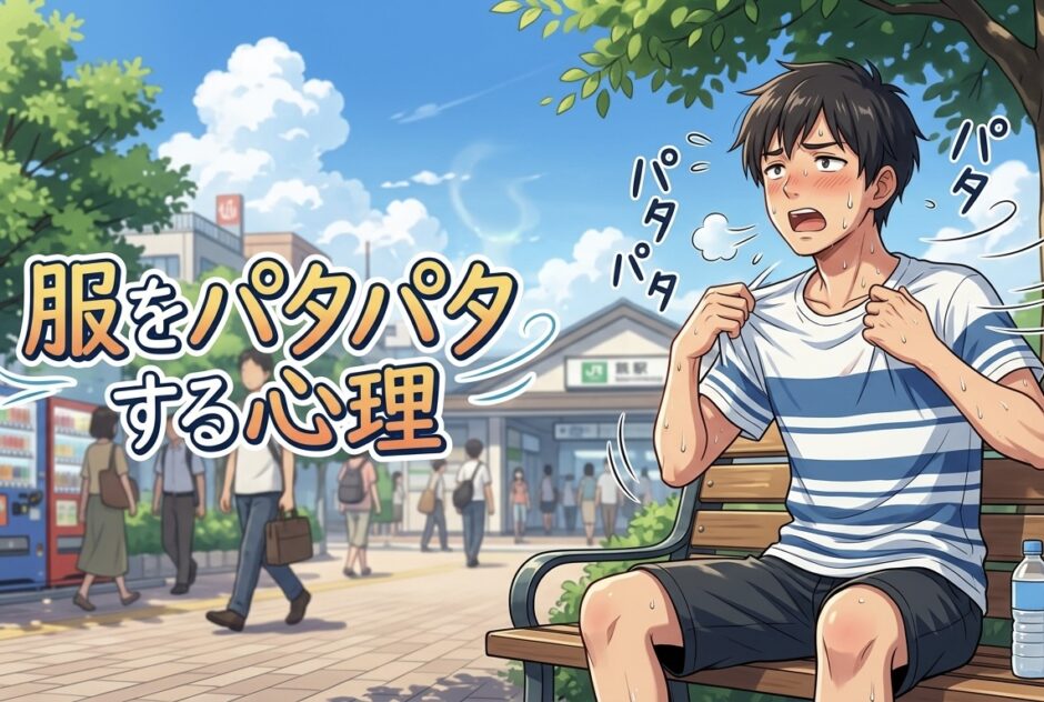 服をパタパタする人の心理！なぜ服を引っ張る？男性と女性の性格を徹底解説