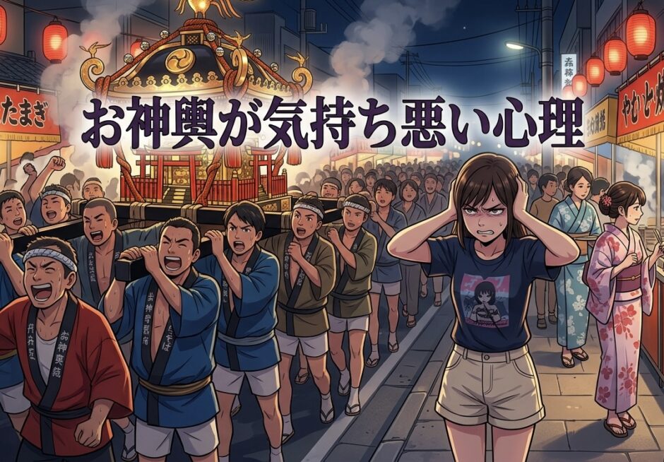 お神輿が気持ち悪い人の心理！邪魔でうるさい？何が楽しい？男性と女性で徹底解説