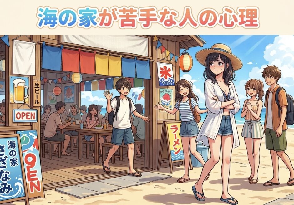 海の家が苦手で怖い人の心理！なぜ嫌いなのか男性と女性の性格を徹底解説