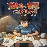 夏休みの宿題をギリギリまで何もやってない人の心理!男性と女性の性格を徹底解説