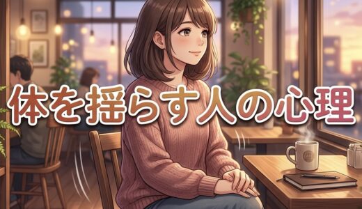 体を前後や左右に揺らす人の心理！なぜ上半身を揺らす？男性と女性の性格を徹底解説