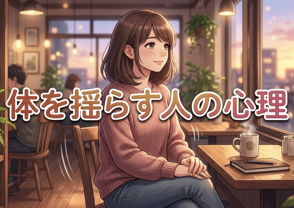 体を前後や左右に揺らす人の心理！なぜ上半身を揺らす？男性と女性の性格を徹底解説