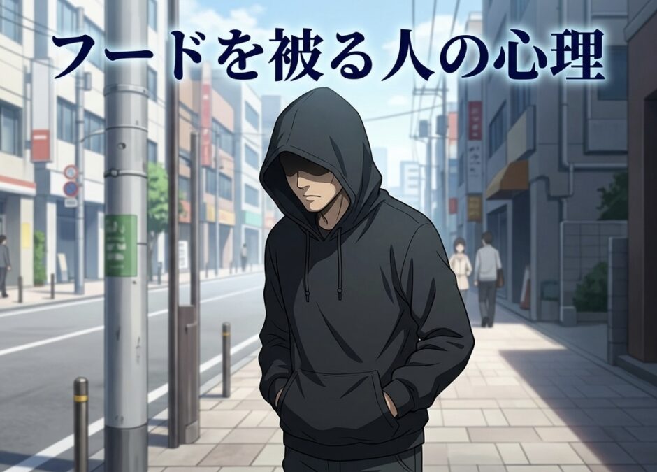フードを被る人の心理！イキリでダサい？なぜ怪しいのか男性と女性で徹底解説