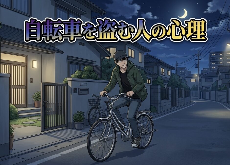 自転車を盗む人の心理！ベルやサドルだけ盗難に遭う場合の意味は？男性と女性で解説